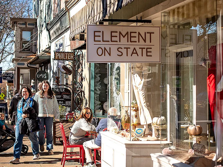 Experience urban charm with a stroll down this lively street filled with unique shops and dining options.