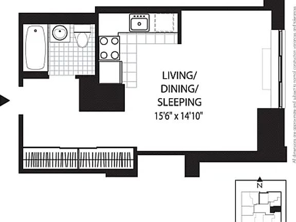 2nd image of 317 W 61st St #4A