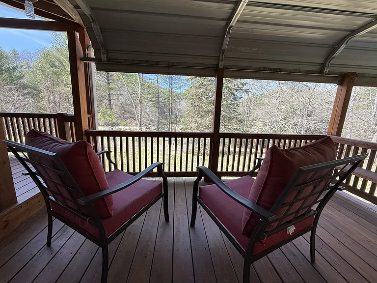 Porch View with Chairs