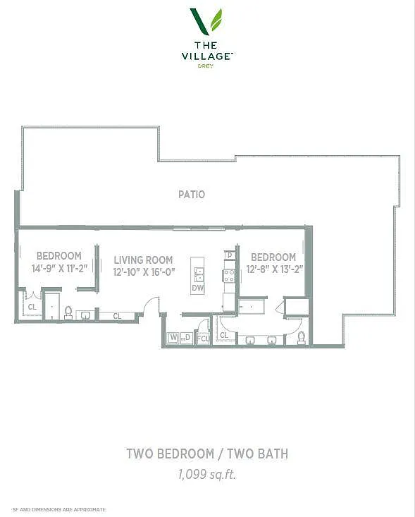 Floor plan Two Bed Penthouse