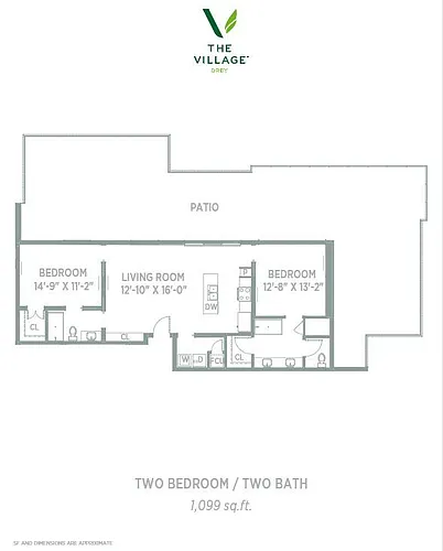 Floor plan Two Bed Penthouse