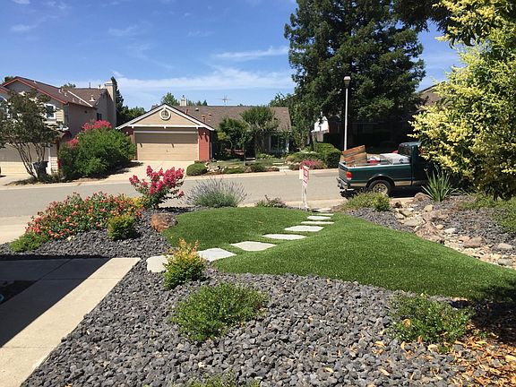 View of Front Yard Looking Toward Street.