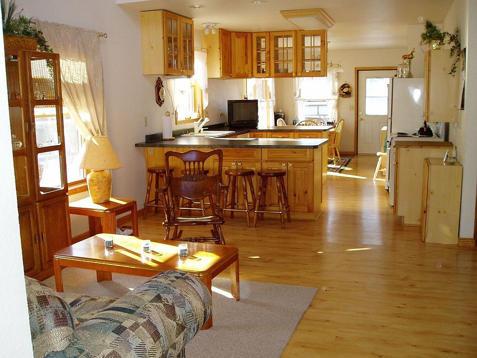 Main level offers open floor plan.