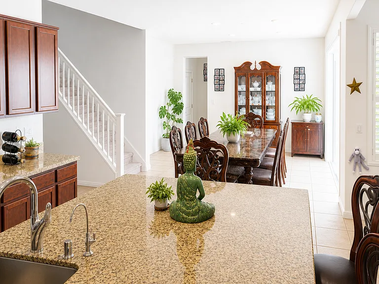 Dining Area & Staircase view from Kitchen