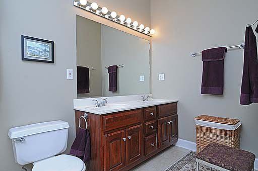 ...with double vanity...