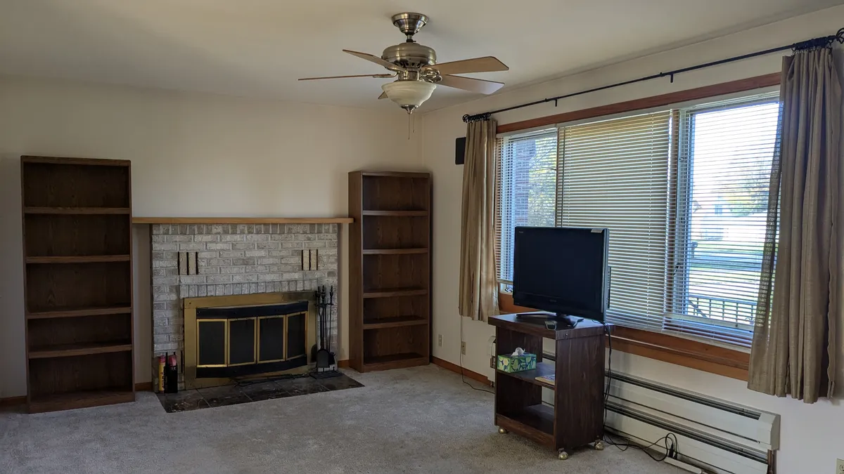 Living Room With Fireplace - 20239 Drake Rd