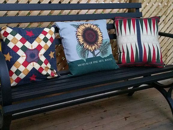 New deck in back of house