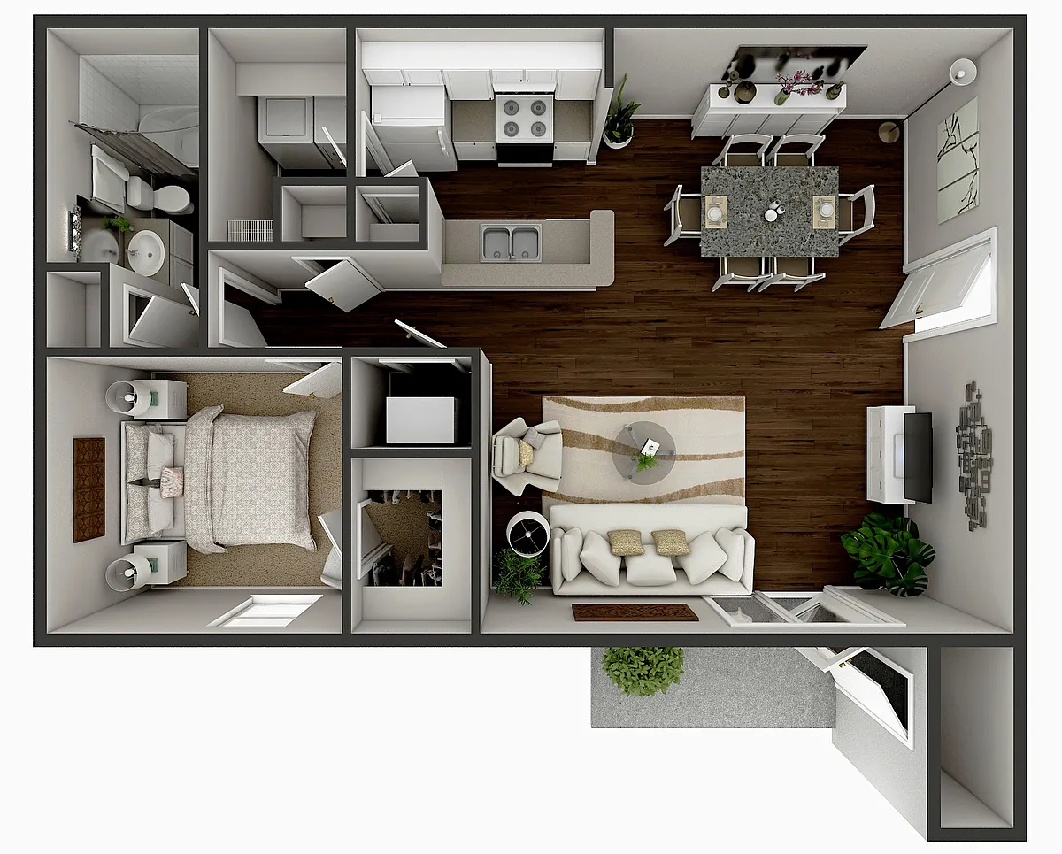 Floor plan SVP 1 X 1