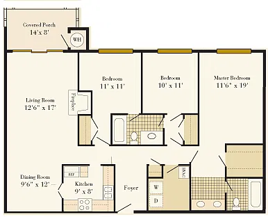 Floor plan The Hermitage