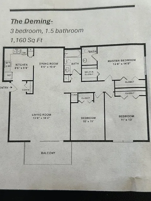 Floor plan 3 Bedroom
