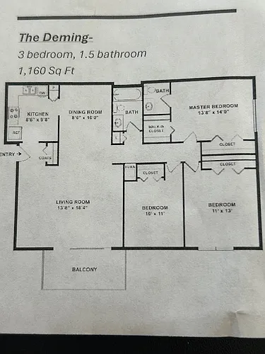 Floor plan 3 Bedroom