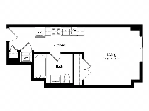 Floor plan Studio | S04