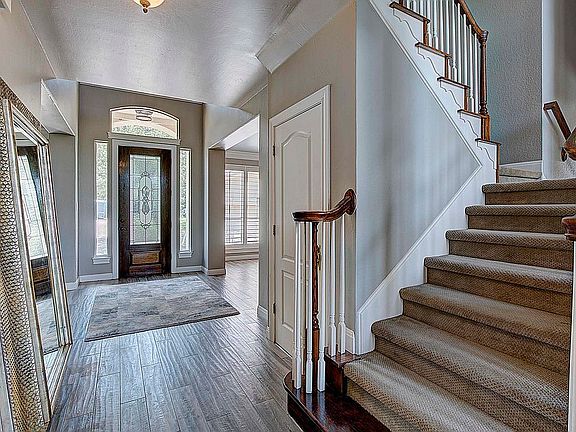 Foyer with Wood Tile