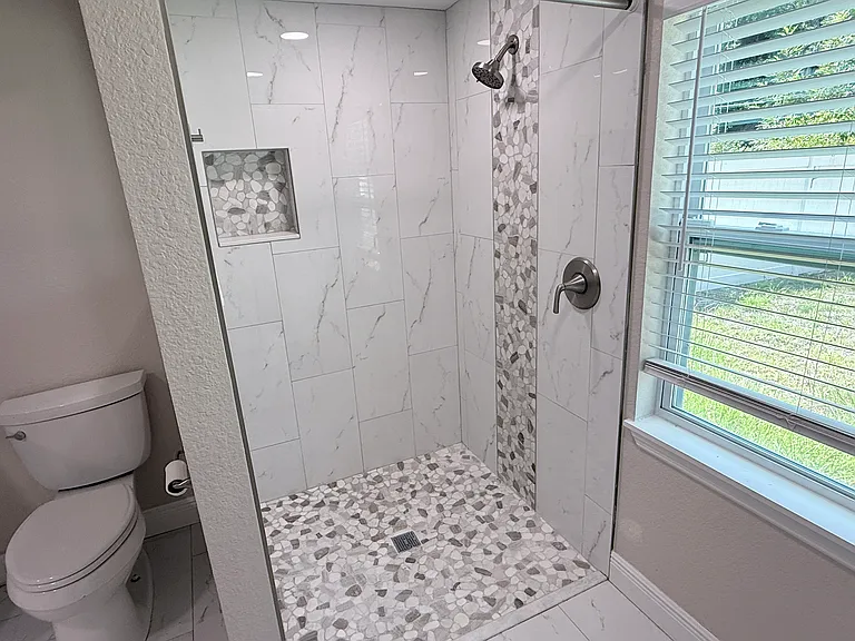 Master shower