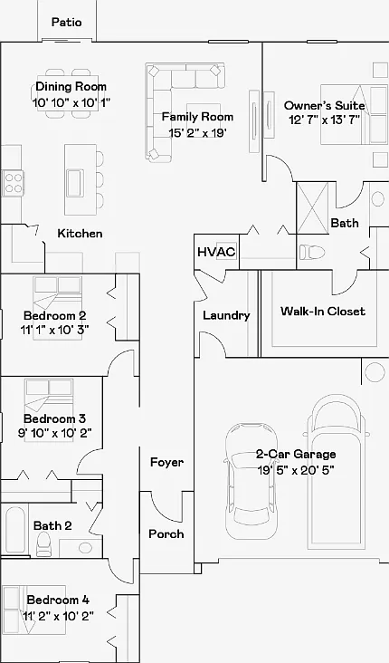 4 bed, 2.0 bath, 1824 sqft, $1,945 — Photo 3