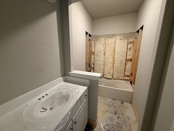 Construction progress - second bath