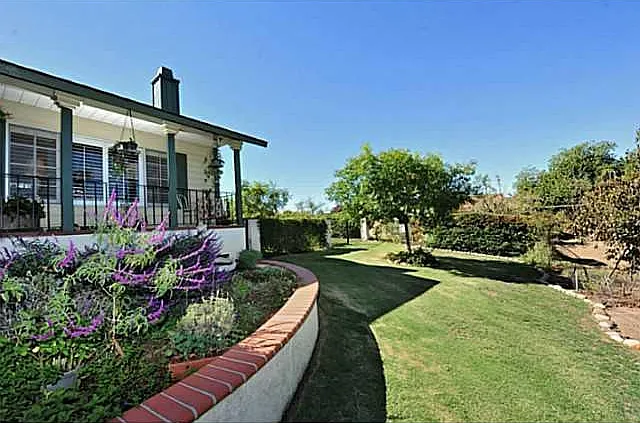 side view front. yard