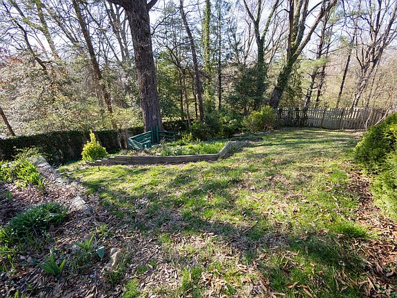 fenced backyard