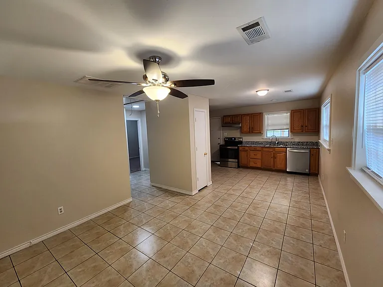 Dining and kitchen