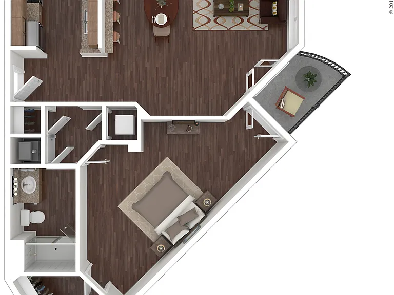 Madrid: Beds - 1: Baths - 1: SqFt Range - 808 to 808