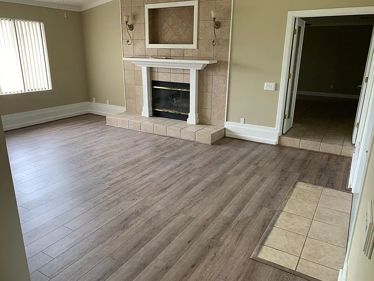 Living-room from the Breakfast nook/kitchen area.