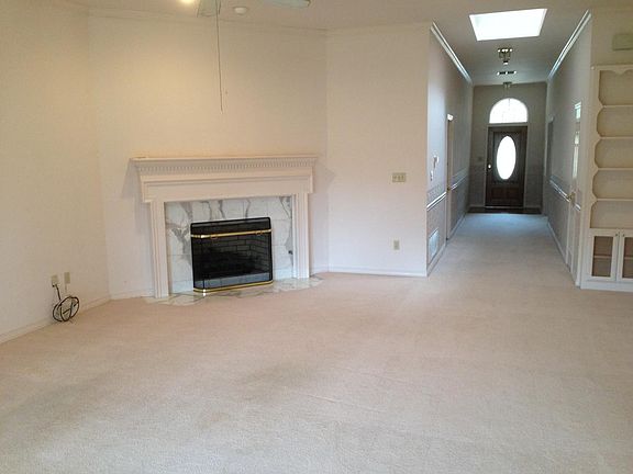 Living room fireplace