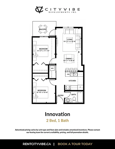 Floor plan Two Bedroom