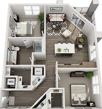 Weston Corners_B2_2B1B_895sf_Floorplans Weston Corners_B2_2B1B_895sf_Floorplans