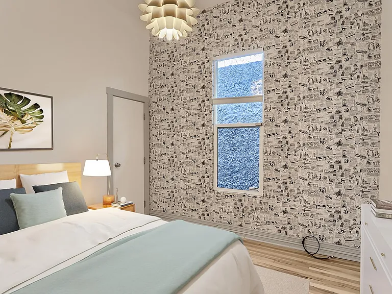 Bedroom 3. This image shows a virtually furnished space. Bedrooms come unfurnished.
