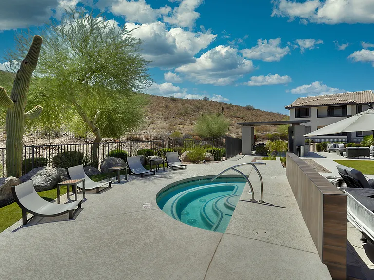 Resort Style Heated Pool with Lounge Seating