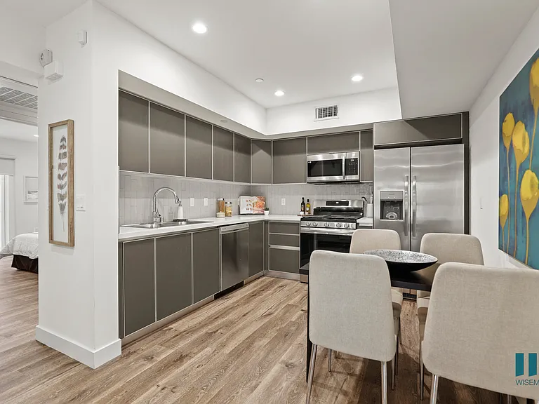 Kitchen with Stainless Steel Appliances and Ample Cabinet Storage