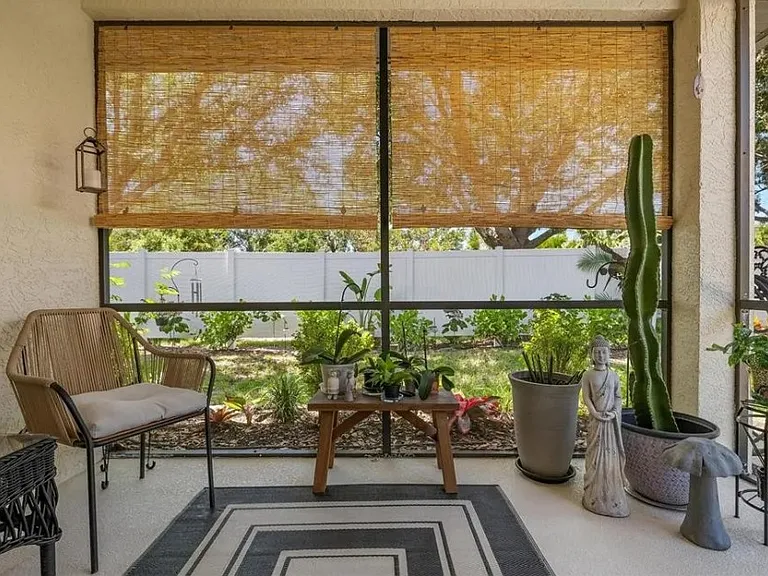 Awesome lanai looking over back garden area