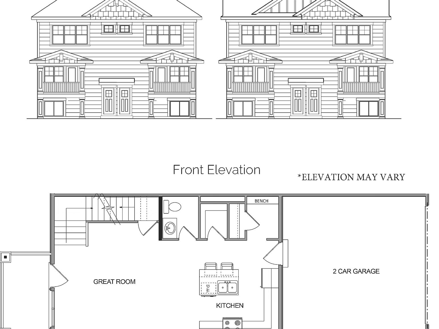 Rear Load 2Story Daylight Plan, Rookwood Estates, Marion, IA 52302
