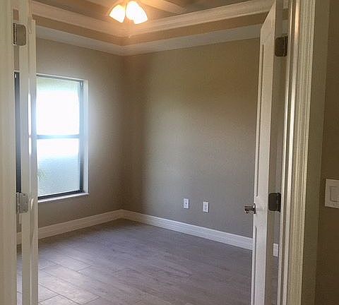 Double door entry into Den