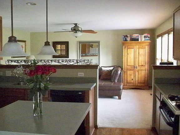 Open Floor/Kitchen Island