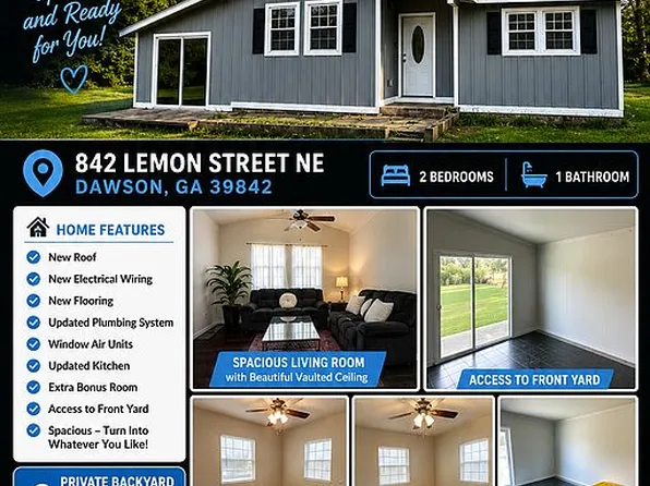 842 Lemon St NE, Dawson, GA 39842