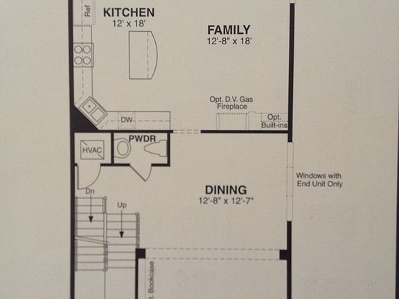 Main level open floor plan
