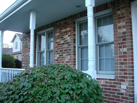 Porch area at front door