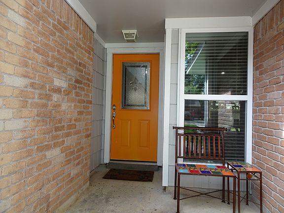 Front door and porch