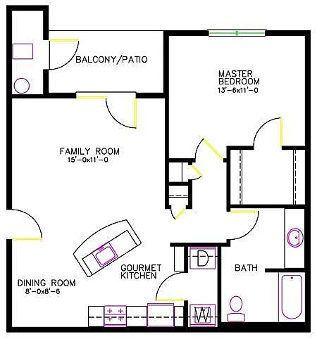 Floor plan The Elizabeth