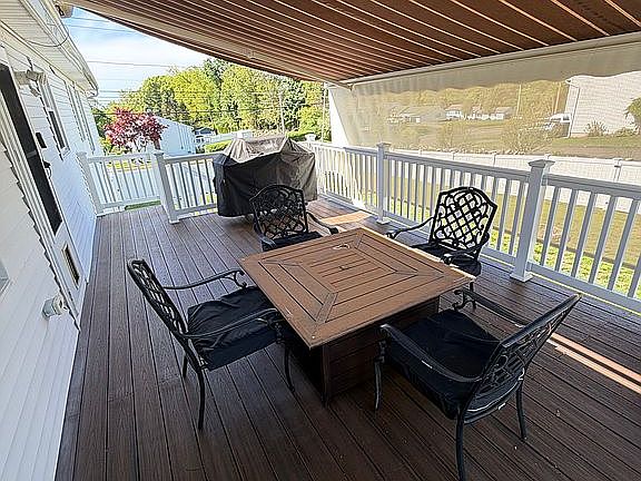 Outside deck