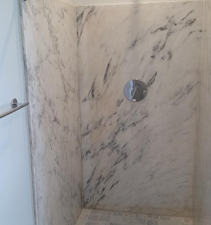 marble shower