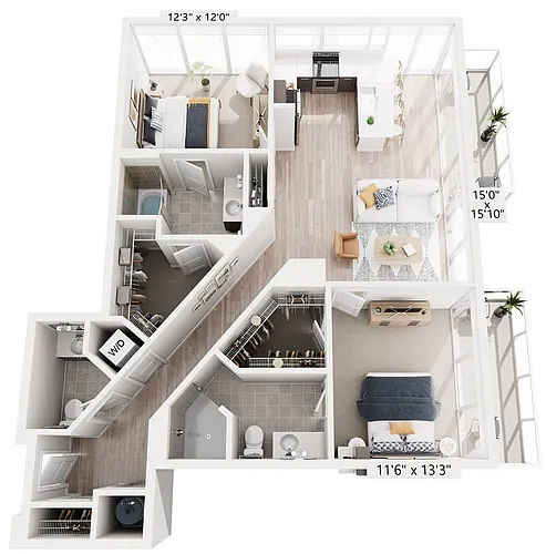 Floor plan 2C