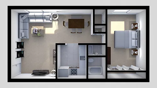 Floor plan 1 Bedroom