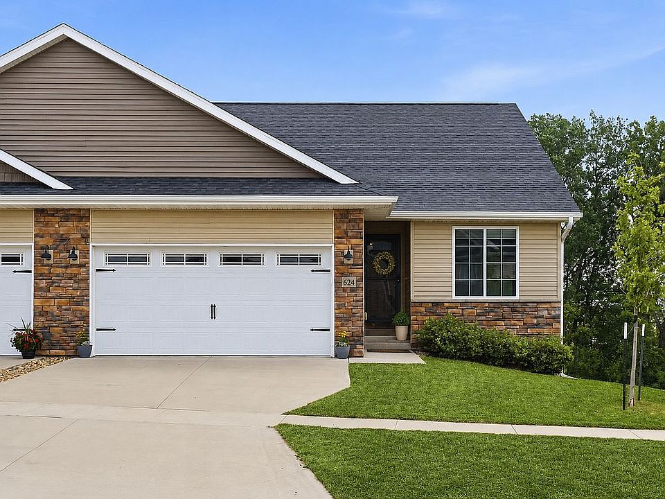 Front, 2 Stall Garage, Entry