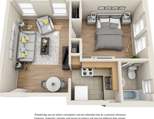 1 Bedroom | 1 Bathroom 1 Bedroom | 1 Bathroom
