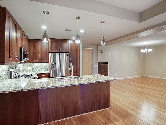 Kitchen and dining room area