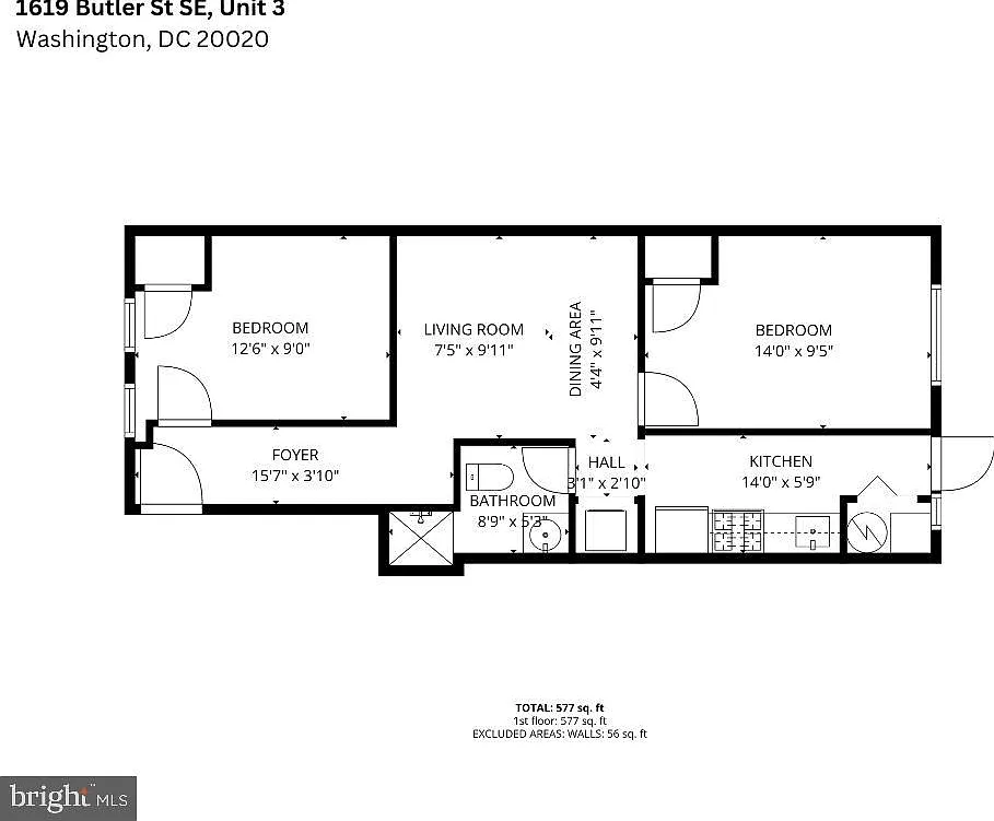 2 bed, 1.0 bath, 700 sqft, $1,700 — Photo 2