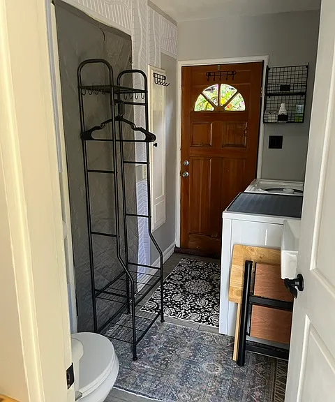 Washer dryer and mini closet