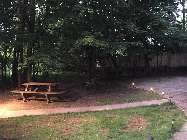 Private backyard